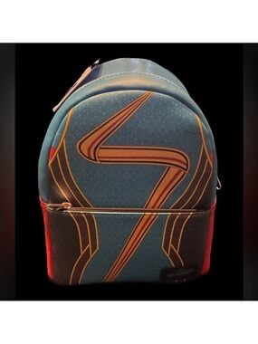 Disney Ms Marvel Cosplay Blue Red Mini Backpack NWT
